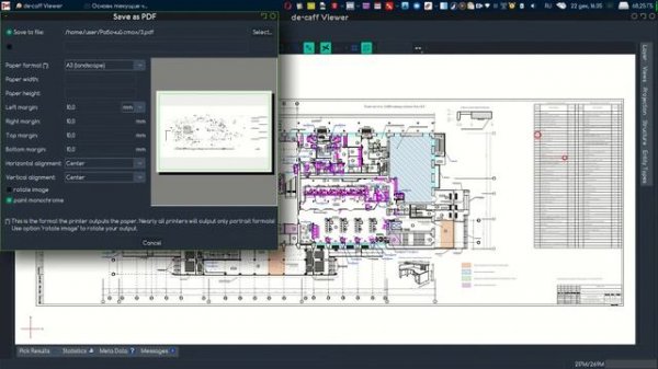Как сконвертировать DWG в PDF в LINUX