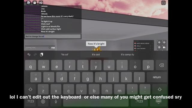 How To Change Light Colour With Btools/F3X ROBLOX (TUTORIAL) ANY DEVICE!
