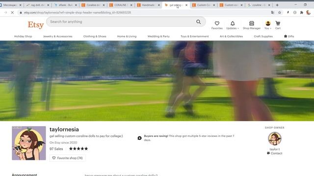 Тряпичные куклы, которые хорошо и легко продаются на Etsy - ниша смотреть онлайн