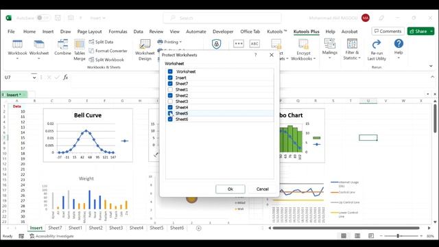 Protect Multiple Sheets At Once With Kutools For Excel смотреть онлайн
