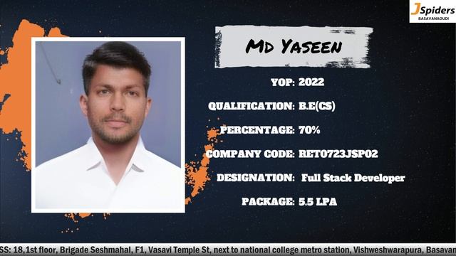 Student Placement Roadmap of a Full Stack Developer | Jspiders Basavanagudi смотреть онлайн