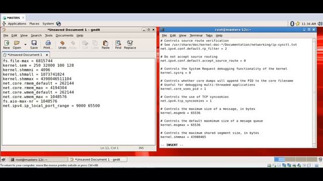 Editing the sysctl.conf file смотреть онлайн