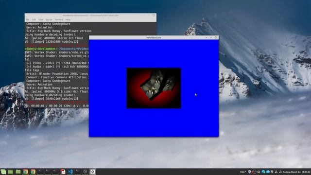 MPVideoCube - Example for how to use libmpv (mpv) for creating OpenGL video textures смотреть онлайн