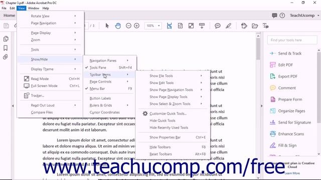 Acrobat Pro DC Resetting All Customizable Toolbars - Adobe Acrobat Pro DC Training Tutorial Course смотреть онлайн