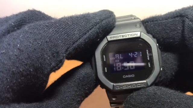 Мини-обзор часов Casio G-SHOCK DW-5600BB. Квадратные шоки.