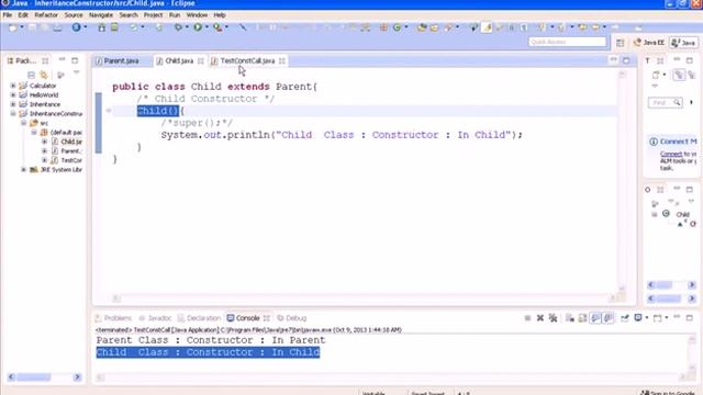 Constructor Calling Sequence In Case Of Inheritance смотреть онлайн