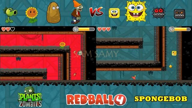 SPONGEBOB vs ZOMBIES Red Ball 4 ( INTO THE CAVES ) WALKTHROUGH ( PERFECT VICTORY ) смотреть онлайн
