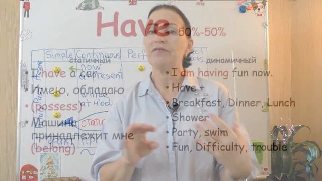 Stative verbs - Статичные глаголы смотреть онлайн