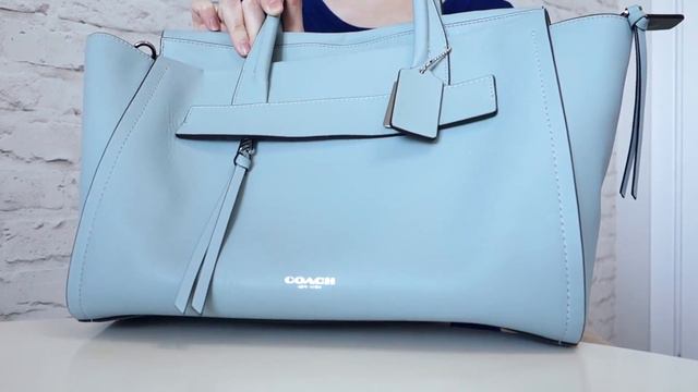 👜 Моя коллекция сумок ОБЗОР Coach Bleecker Riley Carryall сумка для лета смотреть онлайн