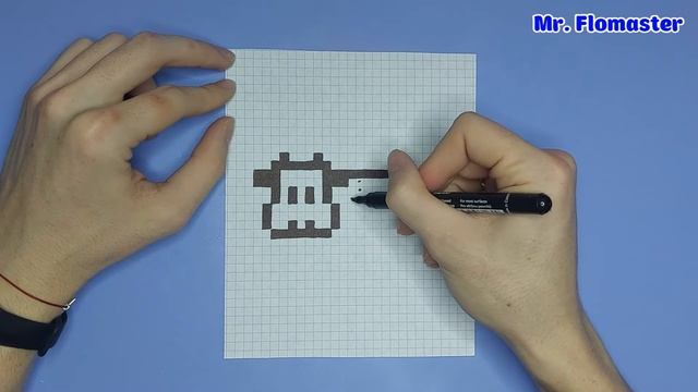 Как Рисовать Корову ? - Рисунки по клеточкам / How to Draw a Cow ? - Pixel Art смотреть онлайн