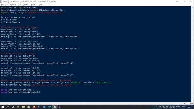 k-NN com Python sklearn scikit learn смотреть онлайн