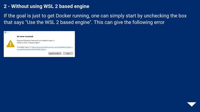 Docker WSL 2 installation is incomplete смотреть онлайн