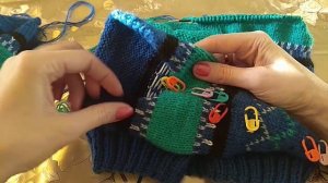 Джемпер на мальчика 2 -3 года  с капюшоном спицами, лопапейса, процесс вязания.