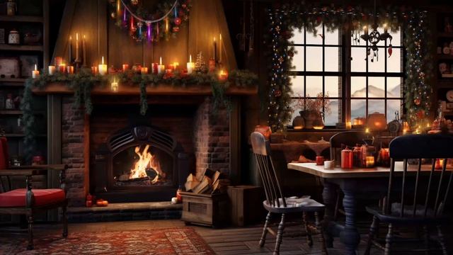 ? Cozy Crackling Wood In Fireplace ? Relaxing Fireplace Burning 4K & Crackling Fire Sounds 3 Hours