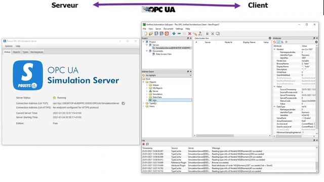 OPC UA - Initiation - Les bases pour débuter avec Démo PROSYS Simulation / UA-EXpert / Node-RED смотреть онлайн