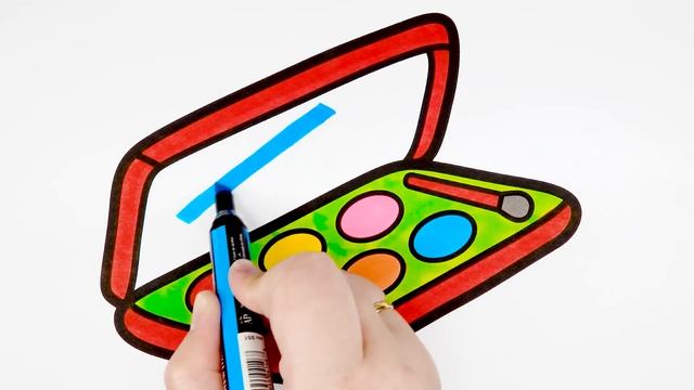 Glitter Makeup Tool for Girl | Drawing And Coloring Pages For Kids, Toddlers смотреть онлайн