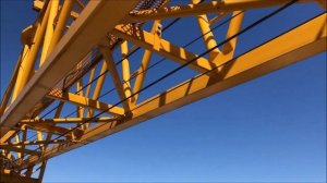 НА КРАНЕ. Башенный кран Potain MCT 385. Краны ВЕРТИКАЛЬ. Tower crane in Moscow