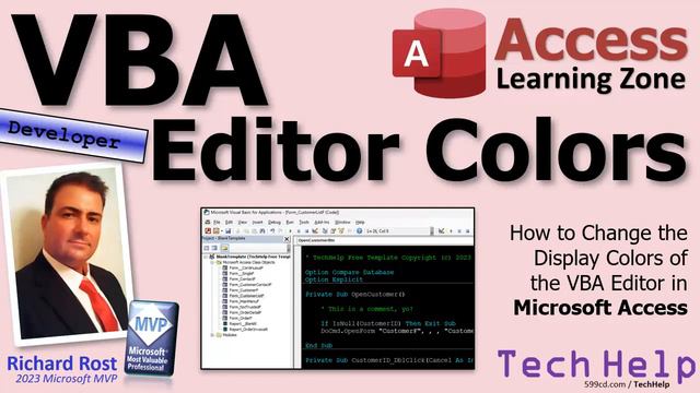How to Change the Display Colors of the VBA Editor in Microsoft Access смотреть онлайн