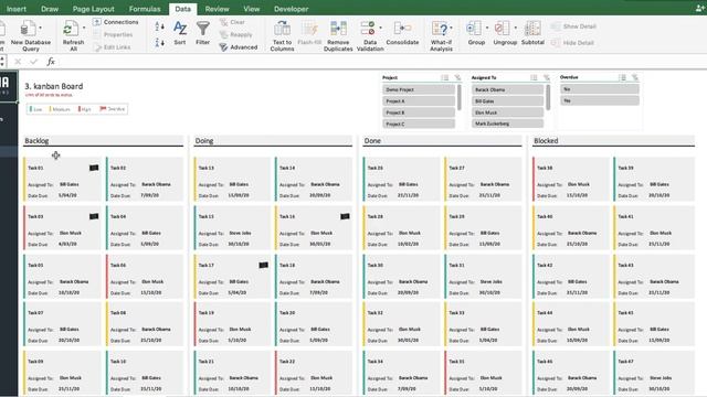 Automated Kanban Board Excel - Walkthrough смотреть онлайн