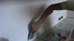 Обработка и шлифовка декоративной штукатурки