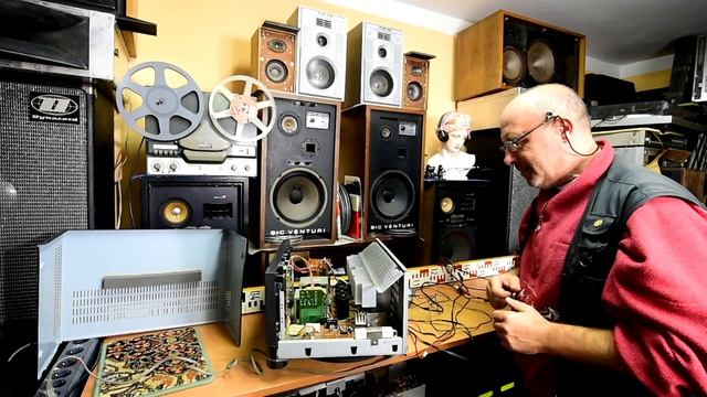 SHARP SX-8800H Stereo Power Amplifer - How To Switch On - Endstufe - Zesilovač