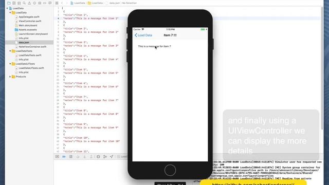 iOS: Loading JSON Data using Swift смотреть онлайн