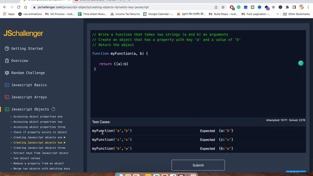 Creating Javascript objects two | Javascript Challenger #7 смотреть онлайн