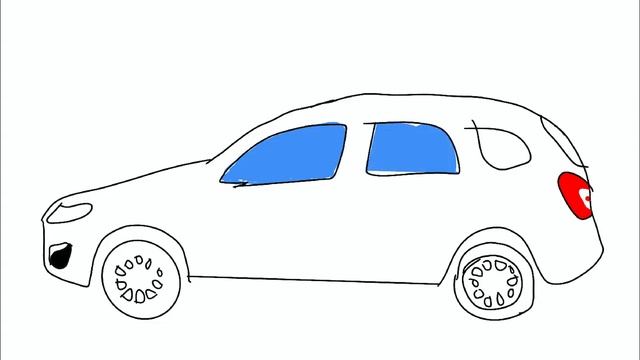 Как рисовать Гоночную Lada Kalina смотреть онлайн
