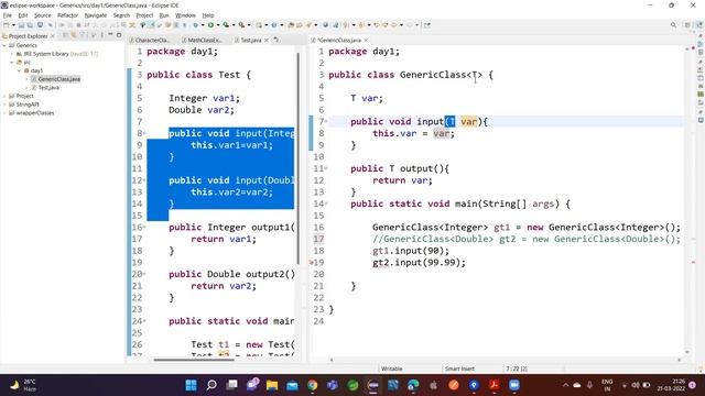 Core Java Day 49 || Generic Classes part 1 смотреть онлайн