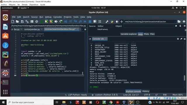 11.- Tips Python-Pandas: ¿Cómo realizar cálculos de media, mediana, desv. estándar, máximo, minimo? смотреть онлайн