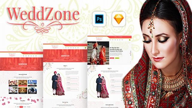 WeddZone PSD / Sketch Template | Themeforest Website Templates and Themes смотреть онлайн