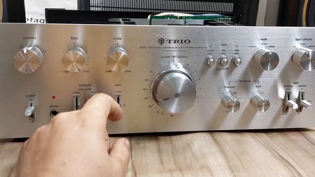 Trio (kenwood) ka-7300d + kenwood s-v77e смотреть онлайн