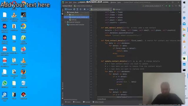 How to develop a contact book with python programming language (project) смотреть онлайн
