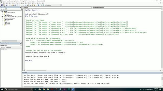 How to Work With Documents in Word VBA смотреть онлайн