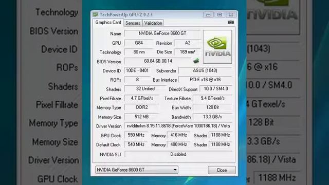 overcloking ASUS 8600 GT Magic смотреть онлайн