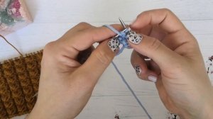 Объемный узор спицами «Гусиные лапки», видео. Вяжем спицами.