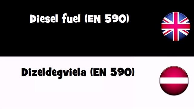 SAY IT IN 20 LANGUAGES = Diesel Fuel (EN 590)