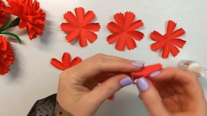 Как сделать ГВОЗДИКУ из бумаги