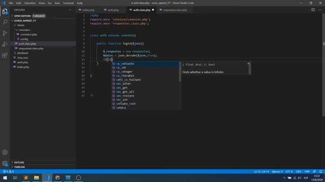 Crear una API | PHP y MySQL (SIN FRAMEWORKS) - #6 Autentificación en api rest?? смотреть онлайн