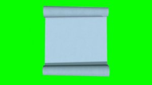 Футаж на зеленом фоне — Свиток