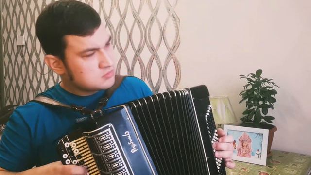 "Любэ" - Конь (кавер на баяне) смотреть онлайн