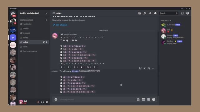discord reaction roles using carl bot tutorial | lenility ✰ смотреть онлайн