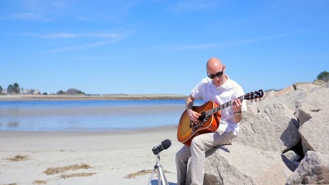 Breezy Fingerstyle Guitar Played at the Beach (FF8) with free guitar tabs смотреть онлайн
