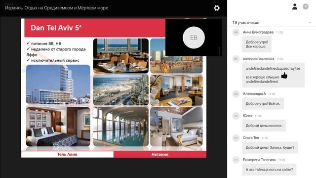Вебинар по направлению Израиль: отдых на Средиземном и Мёртвом море смотреть онлайн