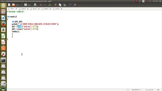 Learn Unix/Linux System Calls - Creat () смотреть онлайн