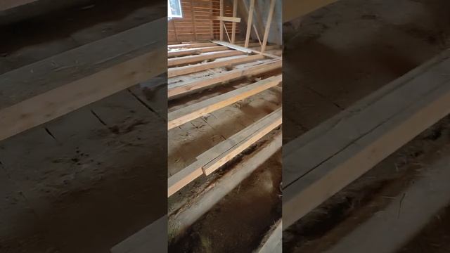 Утепление мансардного этажа!!! Усиление балок перекрытия!! Подготовительные работы! смотреть онлайн