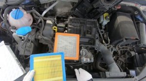 Замена воздушного фильтра Фольксваген Джетта 6, 1.6 / Volkswagen Jetta 6 / VW Polo / Skoda Rapid