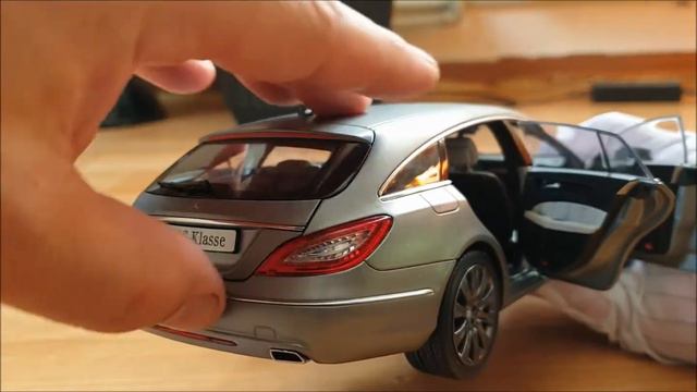 Diecast Mercedes Benz CLS ,Shooting Brake, 1:18 Scale,Norev. Автомодели.Обзор