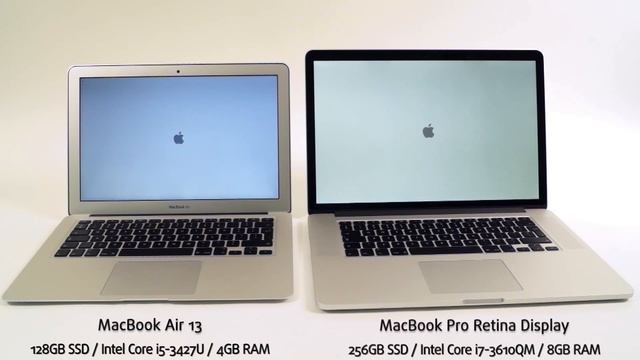 MacBook Pro Retina Display vs. MacBook Air 13 boot up competition - laptop.bg (Full HD version) смотреть онлайн