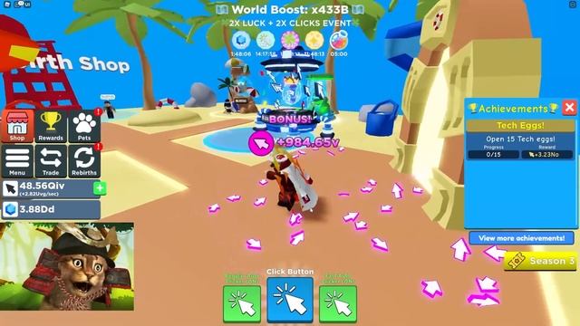 Trading For Two Secret Pets in Roblox Clicker Simulator смотреть онлайн
